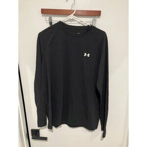 Under Armour Men's Heatgear Loose Fit Long Sleeved T-Shirt, Black, Large